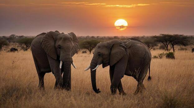 Elephant on the East African savannah